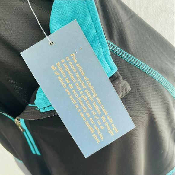 Subaru Black Label Quarter Zip Long Sleeve Top Athletic Recycled Materials XL - Picture 9 of 10